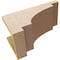 Ekena Millwork 7"W x 14"D x 7"H Wide Mediterranean Rough Cedar Woodgrain TimberThane Corbel, Primed Tan CORUR07X14X07MEDRCPR - alternate 2